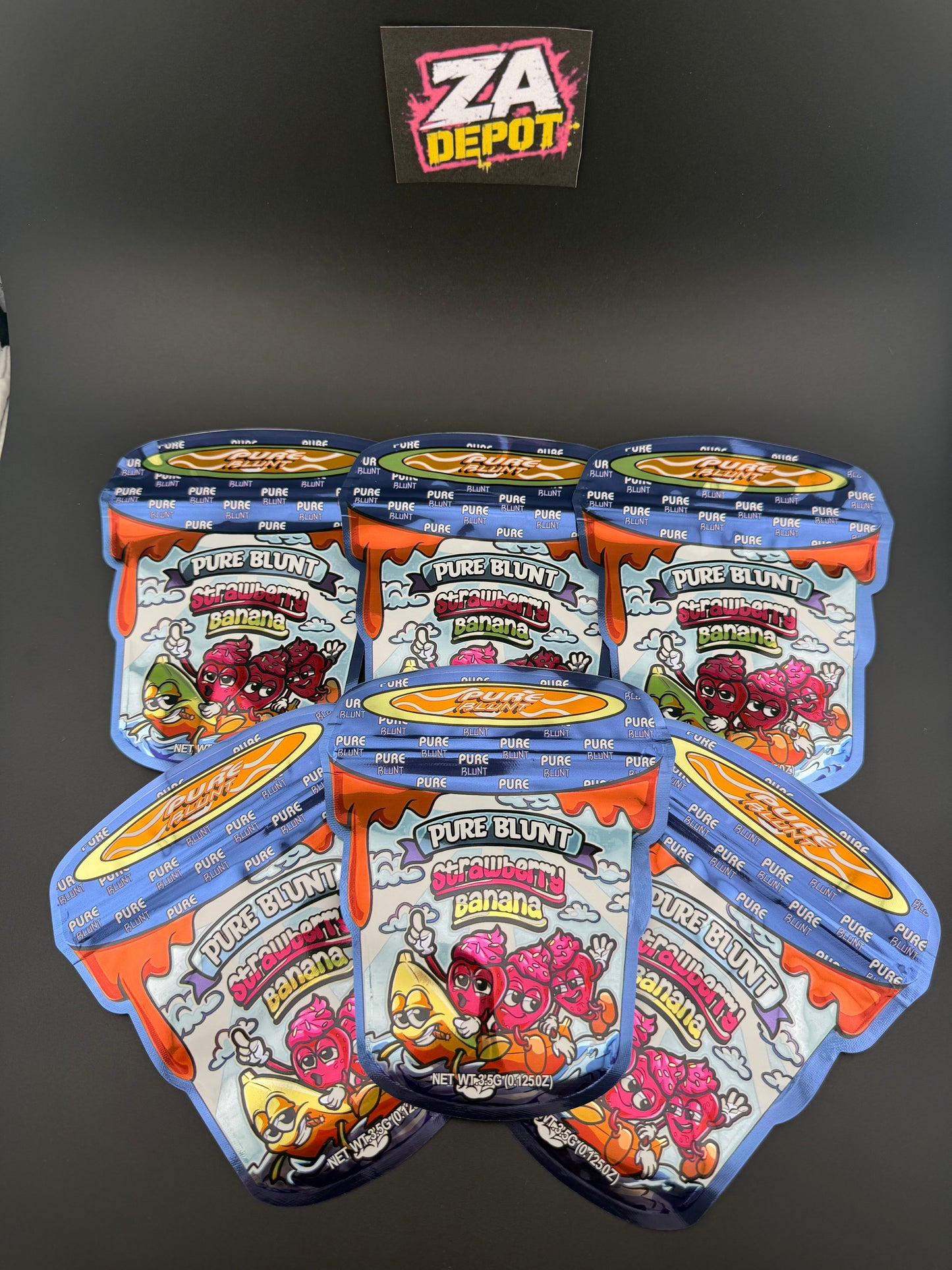 Pure Blunt Strawberry Banana Exotic 3.5 Bags 50pk