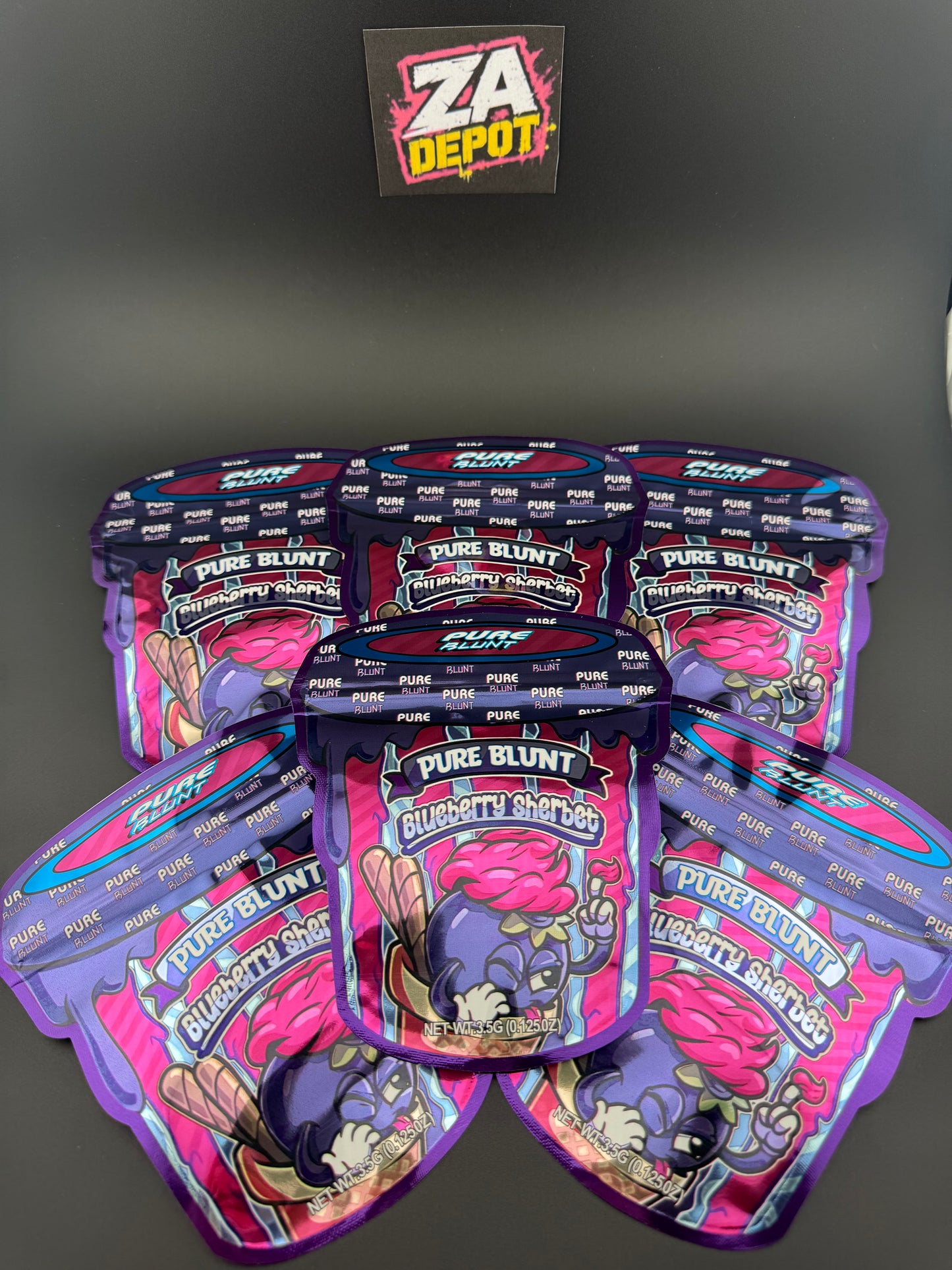 Blueberry Sherb Pure Blunt Exotic 3.5 Bags 50pk