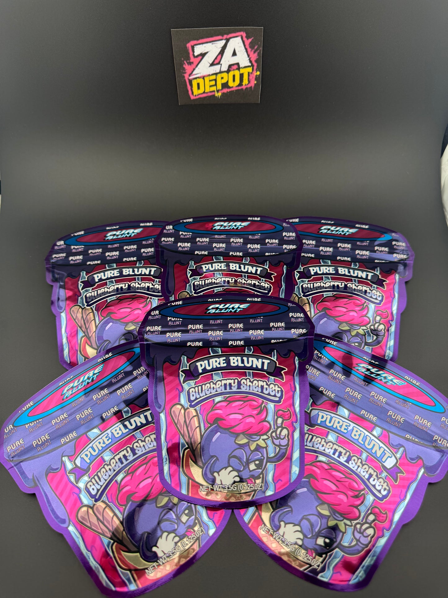 Blueberry Sherb Pure Blunt Exotic 3.5 Bags 50pk