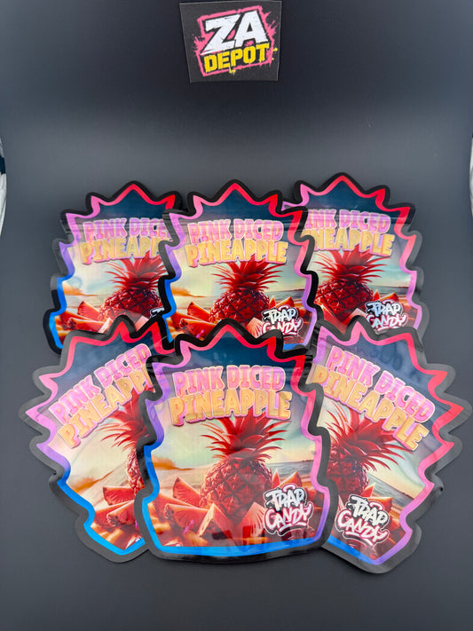 Trap Kandy Pink Diced Pineapple Exotic 3.5 Bags 50pk